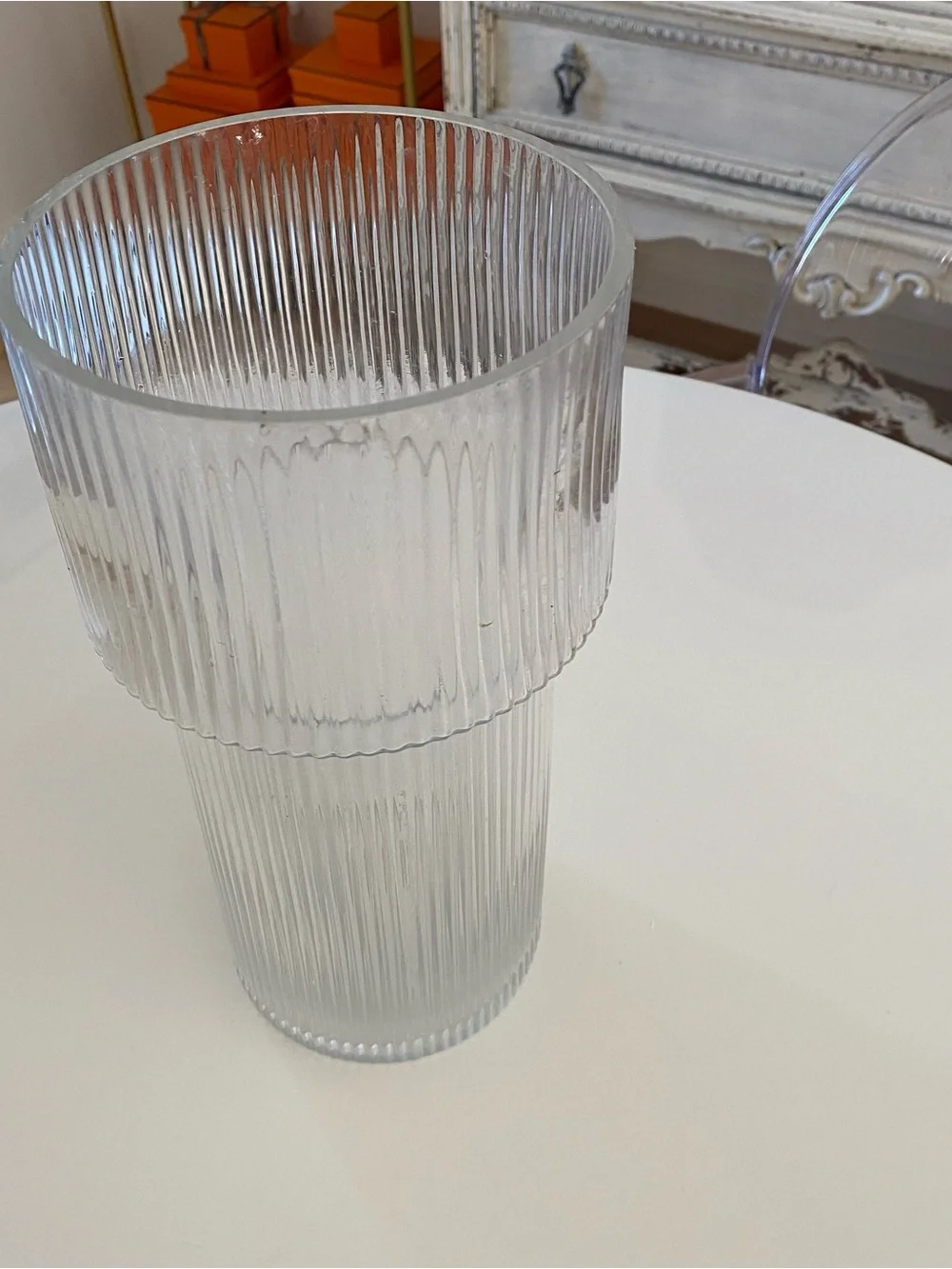 Ribbed Vase
